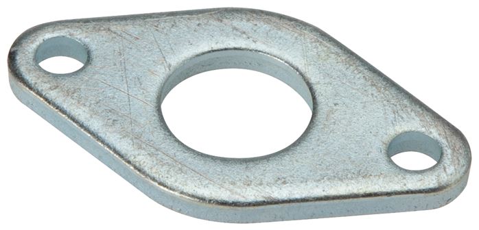 Exemplary representation: Flange mounting (front or rear), galvanised steel