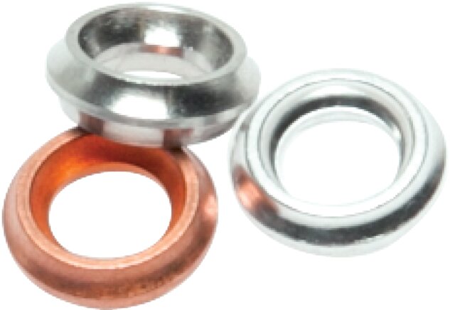 Exemplary representation: Pressure gauge profile sealing rings