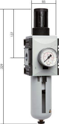 Exemplary representation: Filter regulator - Futura series 4