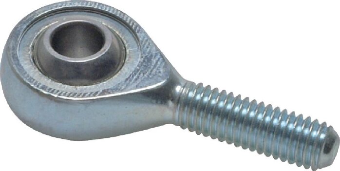 Exemplary representation: Swivel head (male thread), galvanised steel